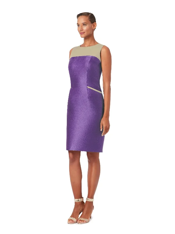 STAR | Scoop-Neck Cocktail Dress _ Prism Purple Tunic Top Casual