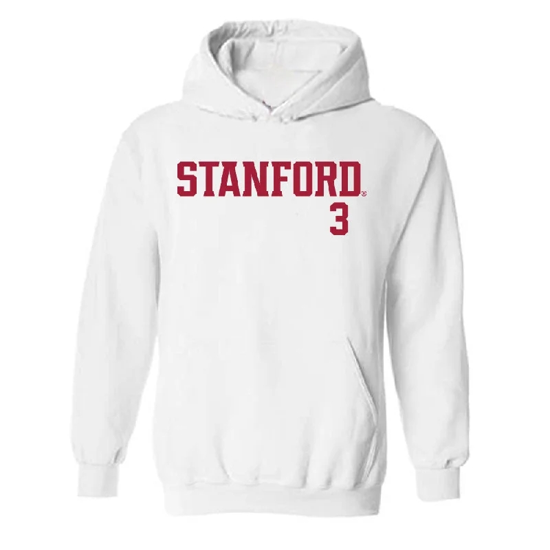 Stanford - NCAA Women's Basketball : Nunu Agara - Classic Shersey Hooded Sweatshirt Hoodie with Patch Decorative Personalized Stanford - NCAA Women's Basketball : Nunu Agara - Classic Shersey Hooded Sweatshirt Hoodie with Patch Decorative Personalized