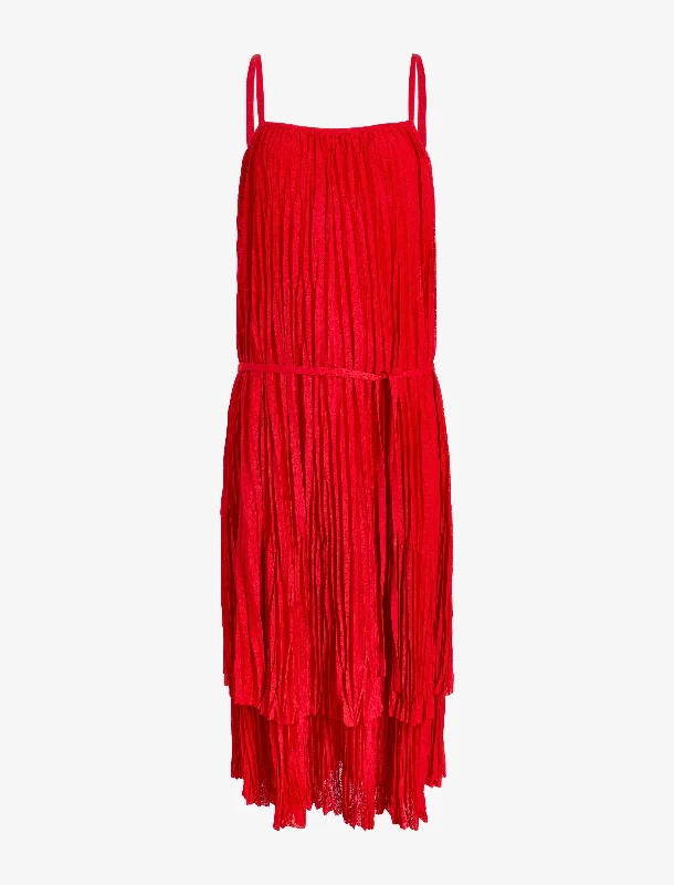 Clyne Dress in Pleated Jersey Tunics Wedding white
