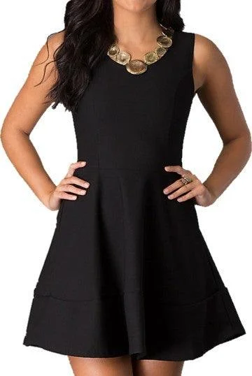 Juniors Sleeveless Party Dress With Zipper Back Tunics New arrival