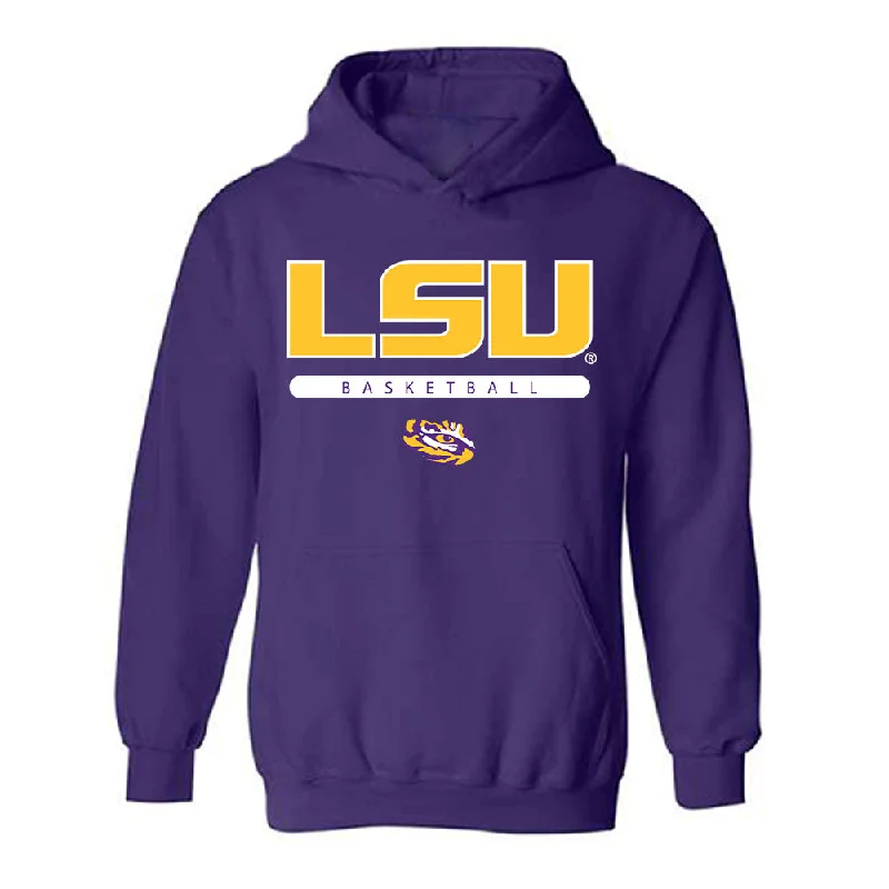 LSU - NCAA Women's Basketball : Mikaylah Williams - Classic Shersey Hooded Sweatshirt Hoodie with Drawstring Waist Adjustable Fitted