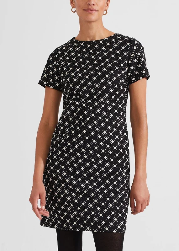 Simona Dress 0124/5142/9845l00 Black-Ivory Tunics Occasion special