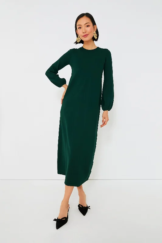 Hunter Green Double Knit Lennox Dress Tunics Hiking breathable