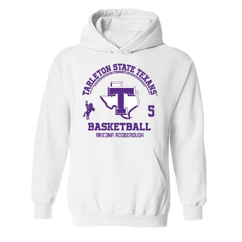 Tarleton State - NCAA Women's Basketball : Arieona Rosborough - Classic Fashion Shersey Hooded Sweatshirt Hoodie with Lining Warm Insulated