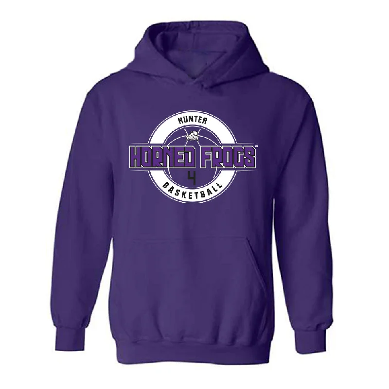 TCU - NCAA Women's Basketball : Donovyn Hunter - Classic Fashion Shersey Hooded Sweatshirt Hoodie with Hem Detail Decorative Unique