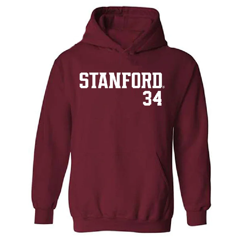 Stanford - NCAA Women's Basketball : Tess Heal - Classic Shersey Hooded Sweatshirt Hoodie with Cropped Fit Short Trendy Stanford - NCAA Women's Basketball : Tess Heal - Classic Shersey Hooded Sweatshirt Hoodie with Cropped Fit Short Trendy