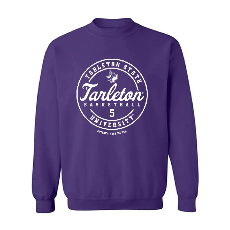 Tarleton State - NCAA Women's Basketball : Arieona Rosborough - Classic Fashion Shersey Crewneck Sweatshirt Hoodie with Thumb Holes Functional Cozy