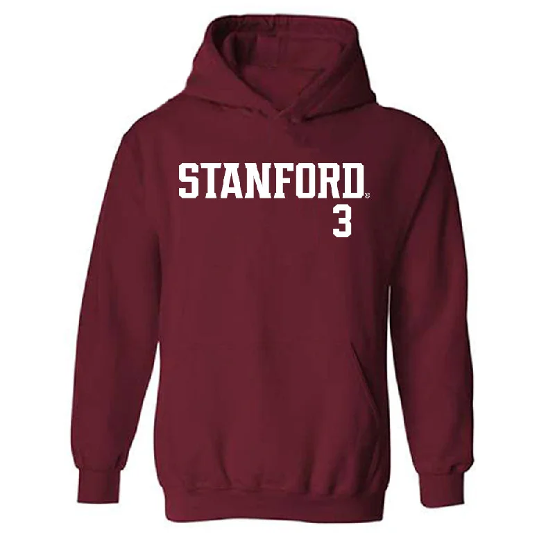 Stanford - NCAA Women's Basketball : Nunu Agara - Classic Shersey Hooded Sweatshirt Hoodie with Thumb Holes Functional Cozy Stanford - NCAA Women's Basketball : Nunu Agara - Classic Shersey Hooded Sweatshirt Hoodie with Thumb Holes Functional Cozy