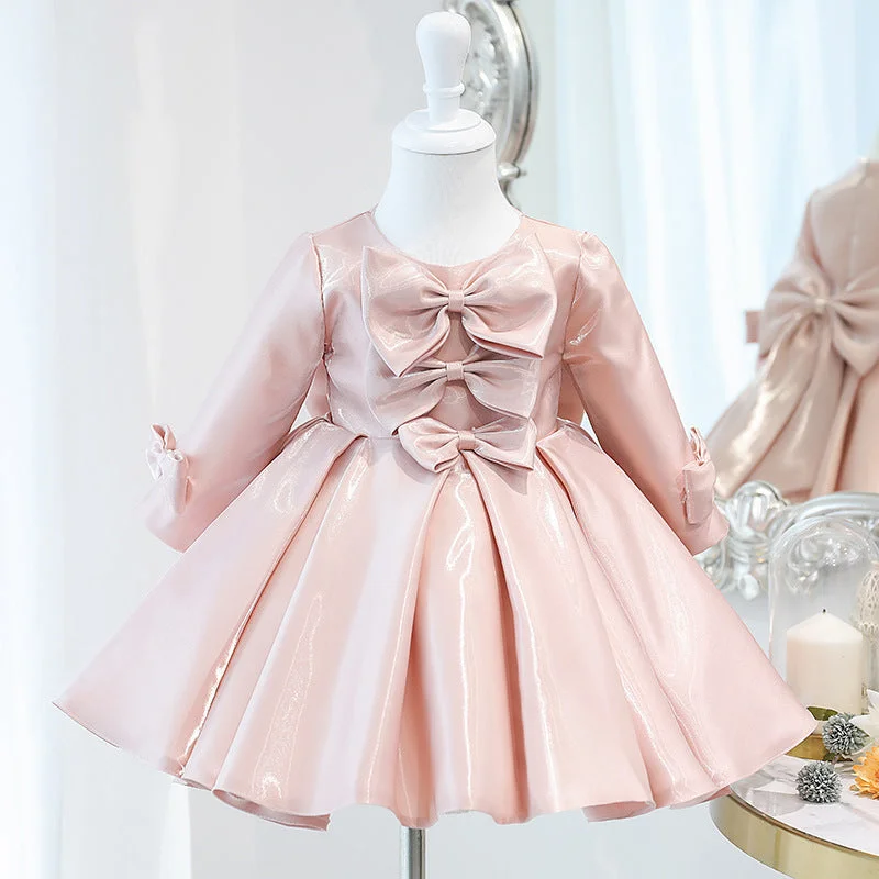 Baby Girl Dress Toddler Autumn Winter Princess Dress Bow Knot Birthday Party Dress Tunics Hiking breathable Baby Girl Dress Toddler Autumn Winter Princess Dress Bow Knot Birthday Party Dress Tunics Hiking breathable