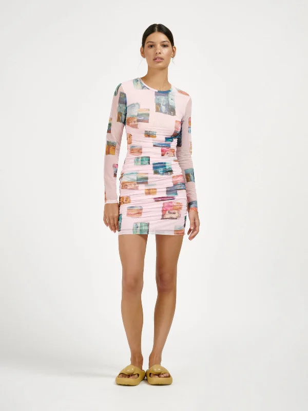 Roame. Birdie Mini Dress Elegant Mini Dress with Pleats