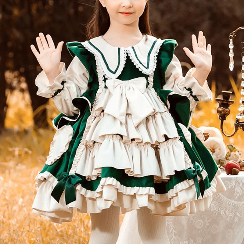 Baby Girl Christmas Lolita Fluffy Princess Party Dress Tunics Top rated