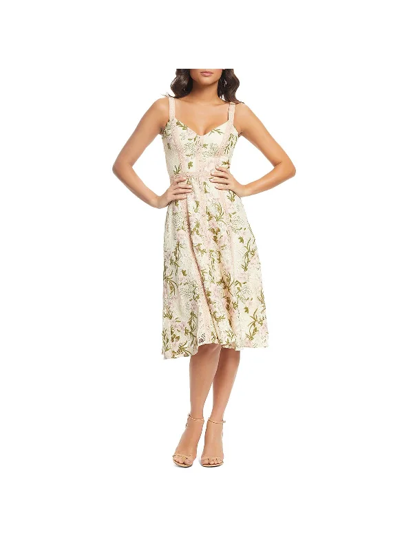 Carmen Womens Lace Floral Party Dress Tunics Brand named