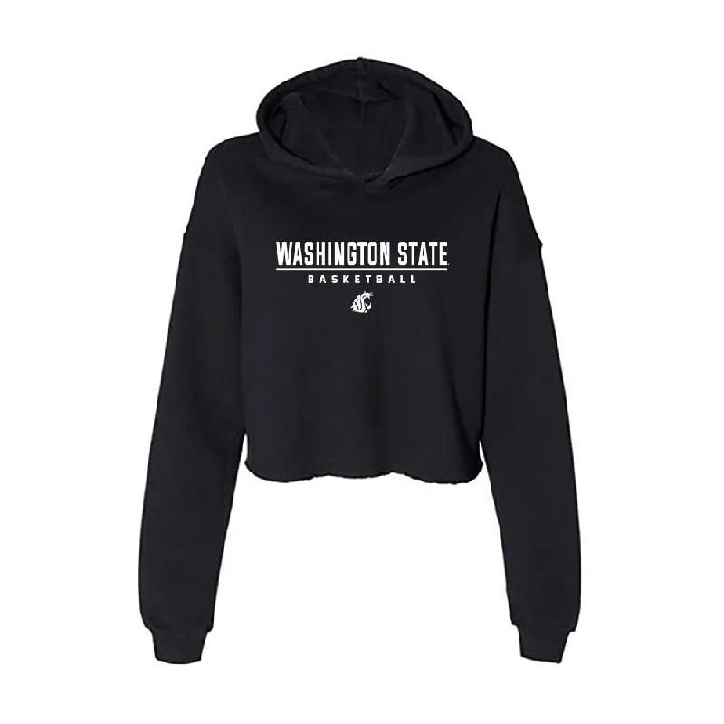 WSU - NCAA Women's Basketball : Charlotte Abraham - Women's Crop Fleece Hoodie Hoodie with Ribbed Cuffs Snug Fit Comfort