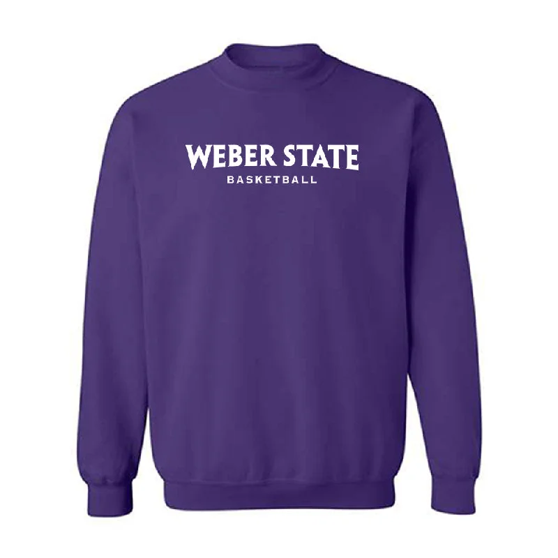 Weber - NCAA Women's Basketball : Dakota Nap - Classic Shersey Crewneck Sweatshirt Hoodie with Ribbed Neckline Snug Warm