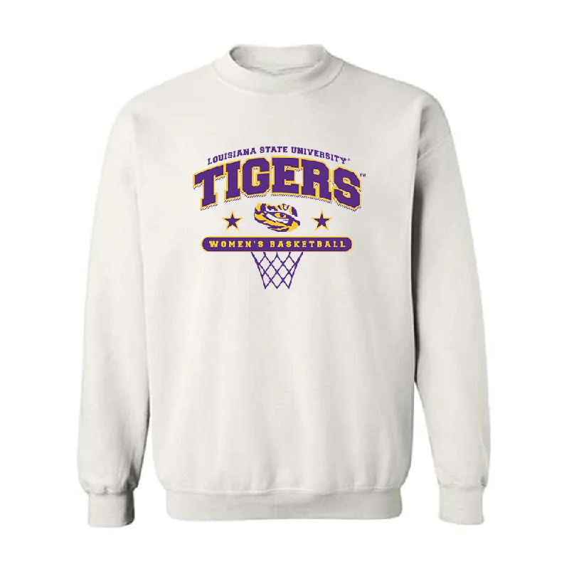 LSU - NCAA Women's Basketball : Mikaylah Williams - Sports Shersey Crewneck Sweatshirt Hoodie with Rolled Sleeves Casual Relaxed