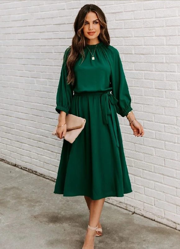 For Women's O Neck Elegant Ladies Half Sleeve Big Swing Party Dresses Tunics Versatile functional For Women's O Neck Elegant Ladies Half Sleeve Big Swing Party Dresses Tunics Versatile functional