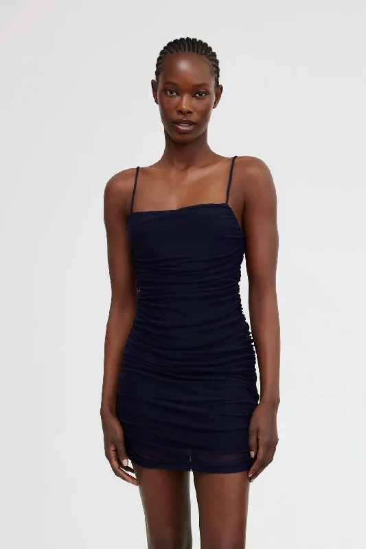 Significant Other SARIA STRAPPY MINI DRESS Cozy Long Sleeve Mini Dress