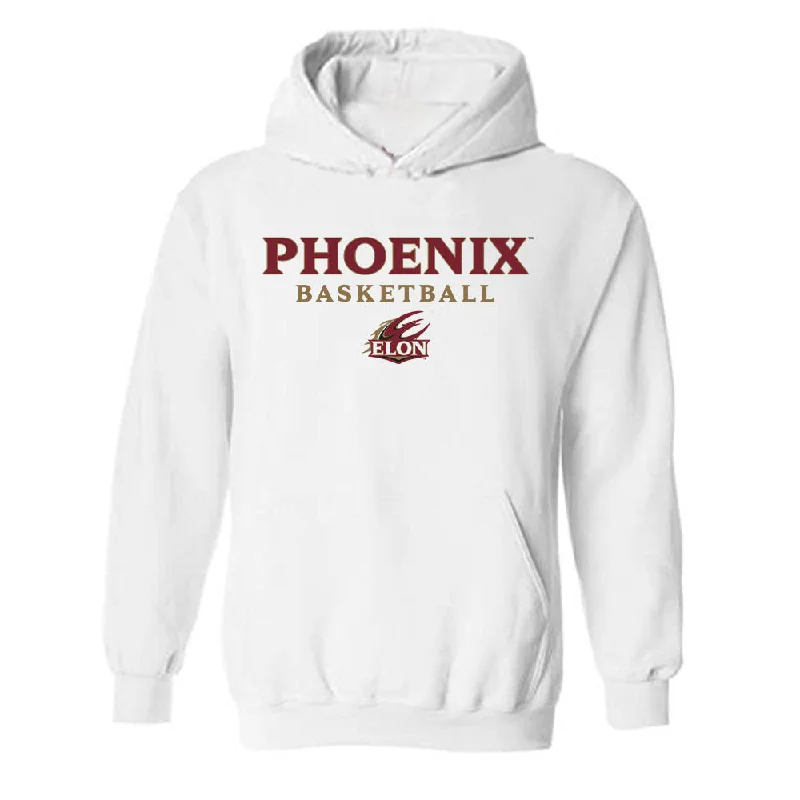 Elon - NCAA Women's Basketball : Hannah Dereje - Classic Shersey Hooded Sweatshirt Hoodie with Applique Textured Unique Elon - NCAA Women's Basketball : Hannah Dereje - Classic Shersey Hooded Sweatshirt Hoodie with Applique Textured Unique