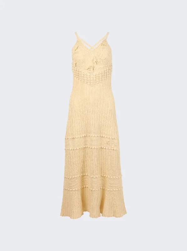 Etro Knit Dress YELLOW Tunics Chinos classic