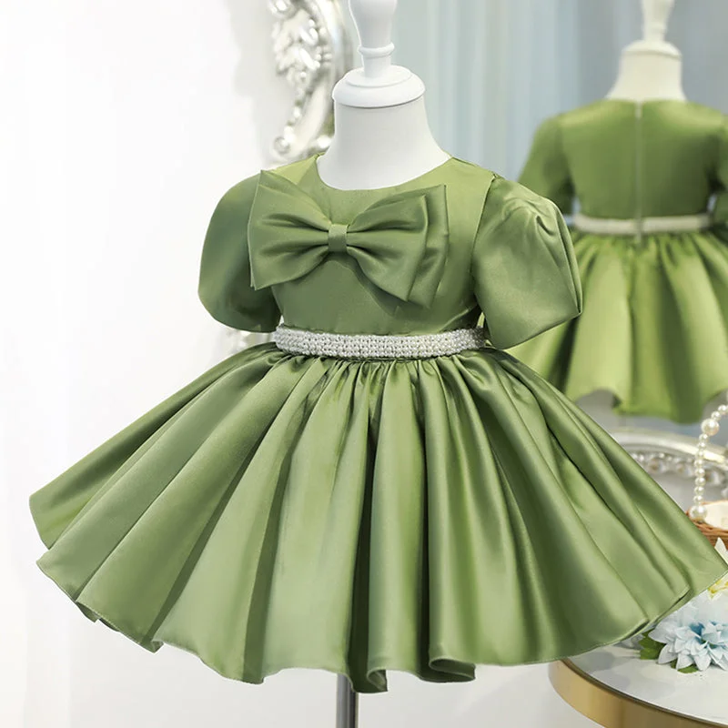 Baby Girl Pincess Dresses Girl Summer Green Bow Bed Birthday Party Dresses Tunics Party sparkling Baby Girl Pincess Dresses Girl Summer Green Bow Bed Birthday Party Dresses Tunics Party sparkling