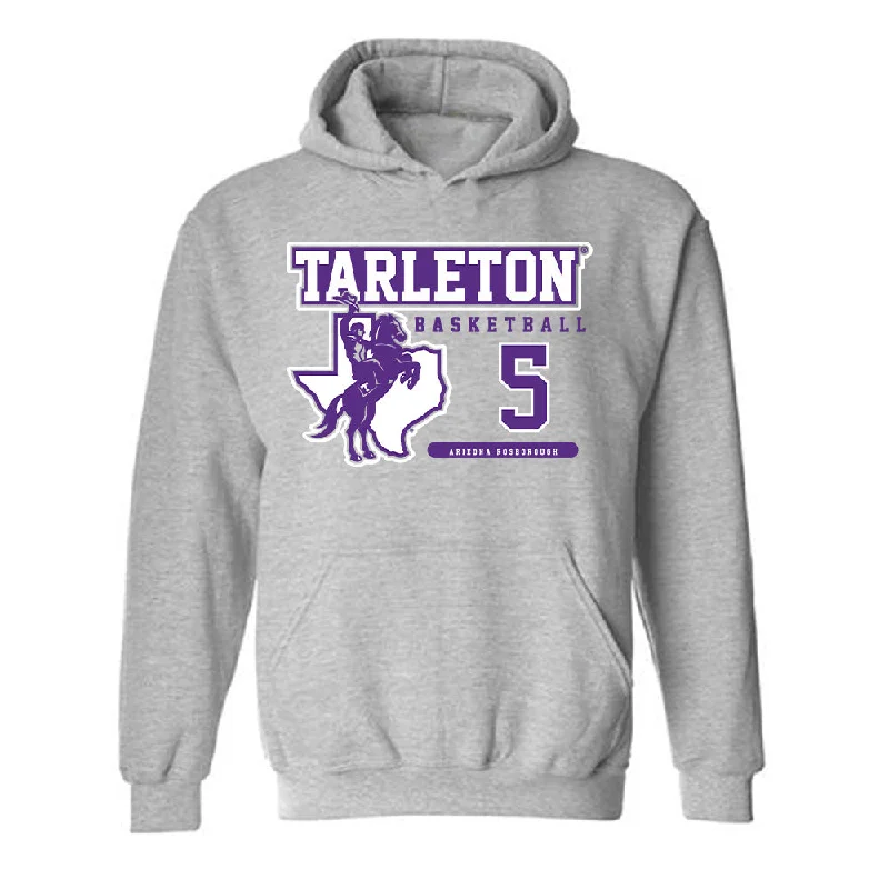 Tarleton State - NCAA Women's Basketball : Arieona Rosborough - Classic Fashion Shersey Hooded Sweatshirt Hoodie with Print Artistic Unique