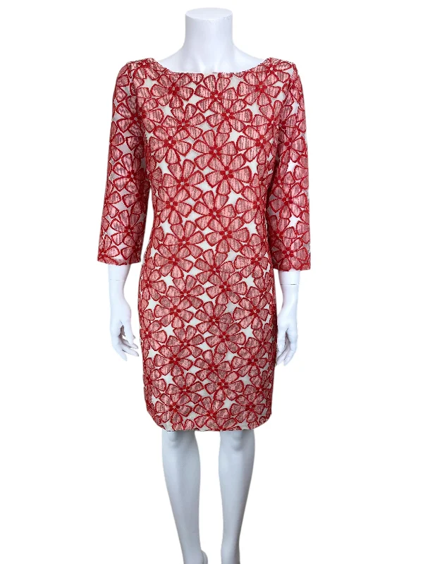 Diane von Furstenberg Women's Sarita Embroidered Dress Red Size 10 (may run small) Tunics Practical durable Diane von Furstenberg Women's Sarita Embroidered Dress Red Size 10 (may run small) Tunics Practical durable