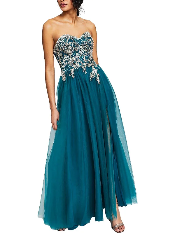 Juniors Womens Embellished Soutache Evening Dress Tunics Distressed trendy