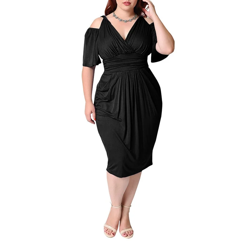 Sexy Elegant Off Shoulder Tight Waist Dress Women Summer Solid Elastic Club High Waist Broadcloth Bodycon Party Dress Tunics Trendy modern Sexy Elegant Off Shoulder Tight Waist Dress Women Summer Solid Elastic Club High Waist Broadcloth Bodycon Party Dress Tunics Trendy modern
