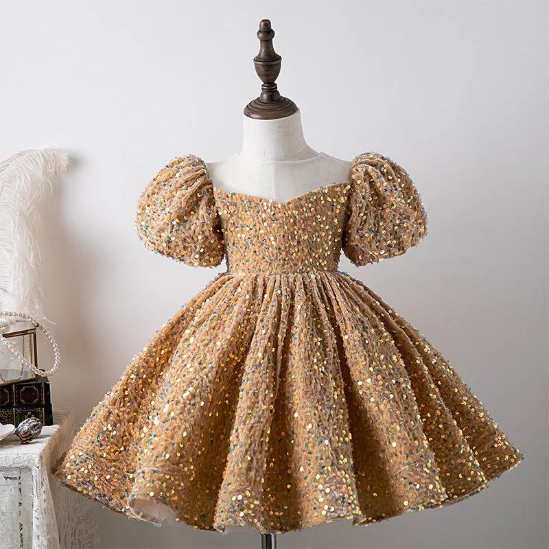 Baby Girl Birthday Party Dress Girl Puff Sleeve Sequin Pageant Princess Dress Toddler Formal Dresses Tunics Spring floral Baby Girl Birthday Party Dress Girl Puff Sleeve Sequin Pageant Princess Dress Toddler Formal Dresses Tunics Spring floral