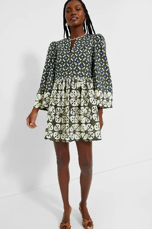 Batik Medallion Izzie Dress Elegant Long Evening