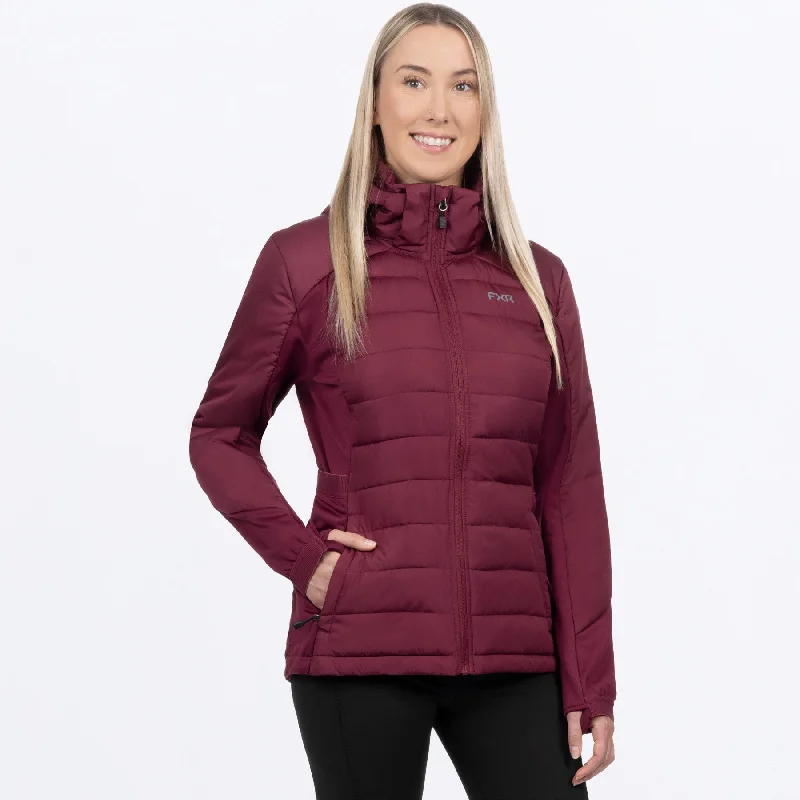 Women's Phoenix Quilted Hoodie Hoodie with Puffed Sleeves Voluminous Trendy