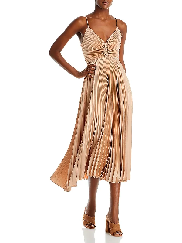 Gemini Womens Semi-Formal Pleated Cocktail And Party Dress sweetheart Neckline Romantic Gemini Womens Semi-Formal Pleated Cocktail And Party Dress sweetheart Neckline Romantic