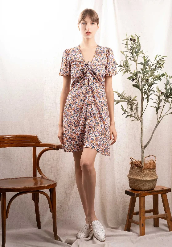 Dress Fontana Dress Purple-Orange Tunics Trousers formal