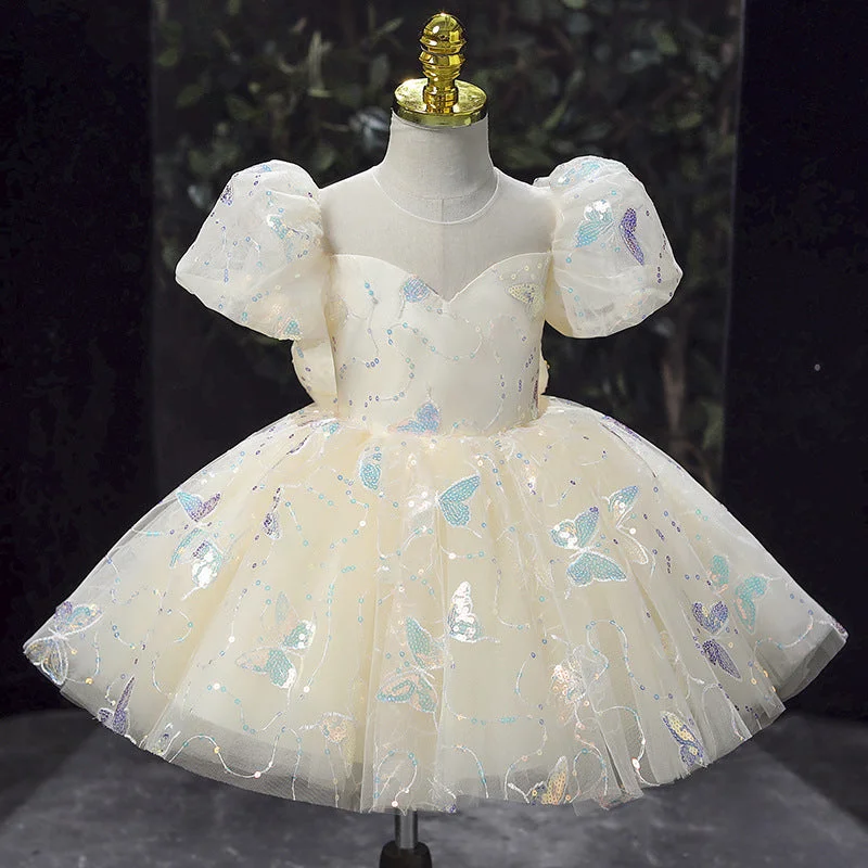 Baby Girl Pageant Princess Dresses Flowers Girl Butterfly Sequins Birthday Party Dresses Tunics Party sparkling Baby Girl Pageant Princess Dresses Flowers Girl Butterfly Sequins Birthday Party Dresses Tunics Party sparkling