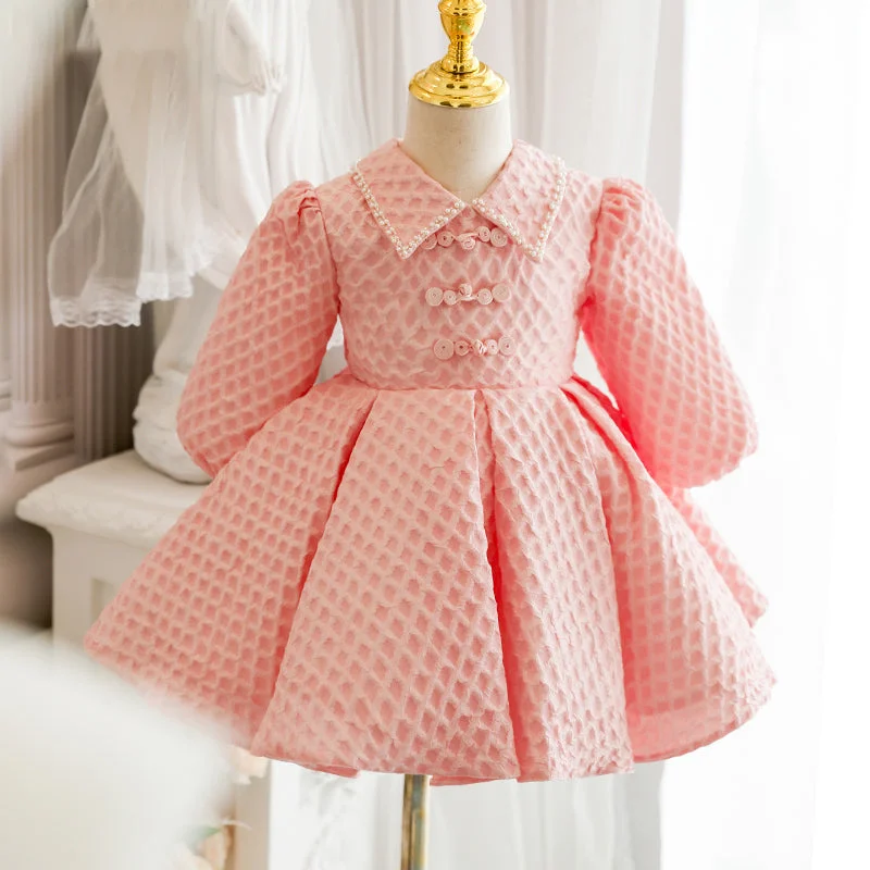 Baby Girl Dress Toddler Prom Formal Elegant Pink Bow Birthday Party Dress Tunics Essential wardrobe Baby Girl Dress Toddler Prom Formal Elegant Pink Bow Birthday Party Dress Tunics Essential wardrobe