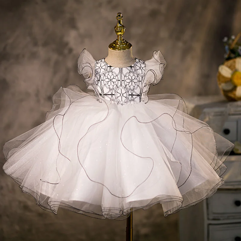 Toddler Prom Dress Girl Cute Sleeveless Lace Puffy Princess Party Dress Tunics New arrival Toddler Prom Dress Girl Cute Sleeveless Lace Puffy Princess Party Dress Tunics New arrival