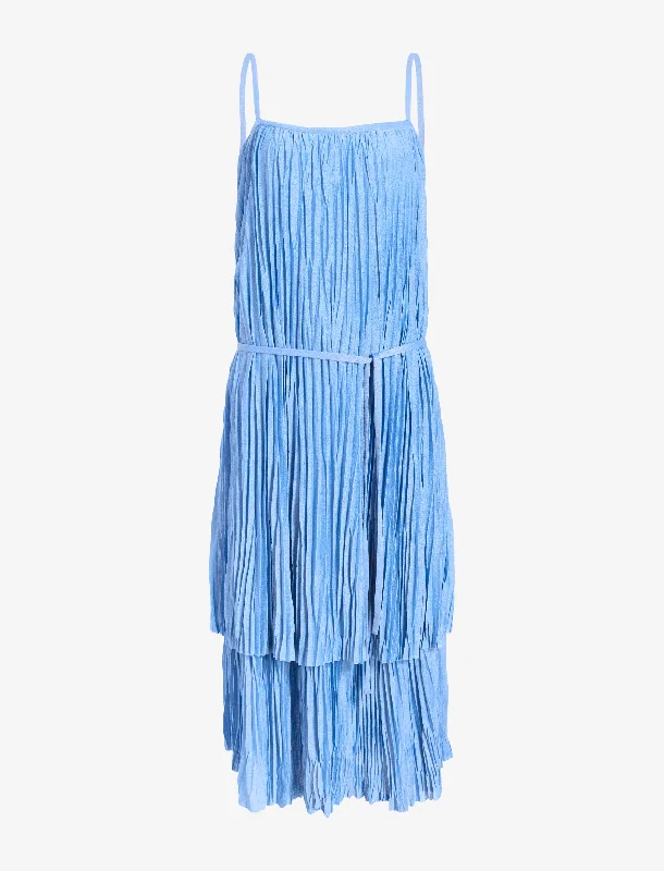 Clyne Dress in Pleated Jersey Tunics Distressed trendy