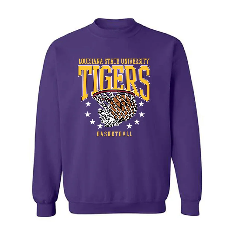 LSU - NCAA Women's Basketball : Mikaylah Williams - Sports Shersey Crewneck Sweatshirt Hoodie with Crew Neck Simple Timeless