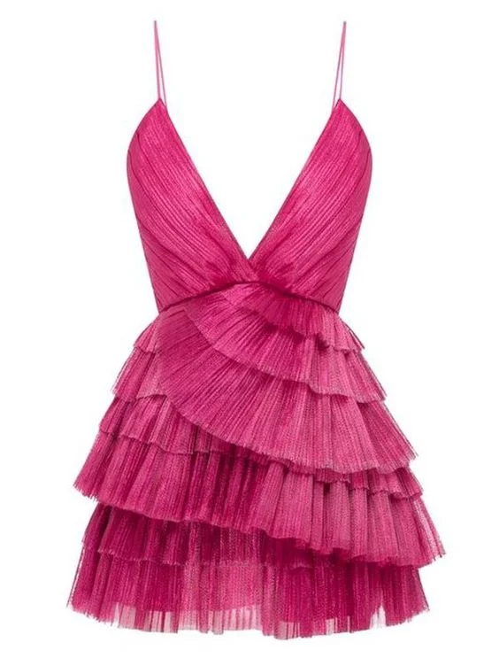 Short Homecoming Dress Ruffle Spaghetti-Neck Party Sexy Mini Dress Y2199 Casual Mini Dress with Pockets