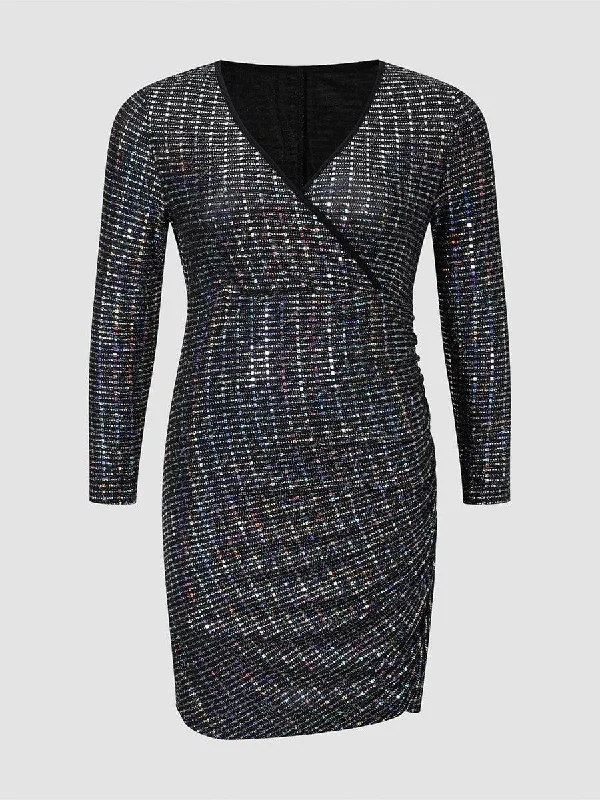 Bodycon Party Dress - Grey Tunics Brand named
