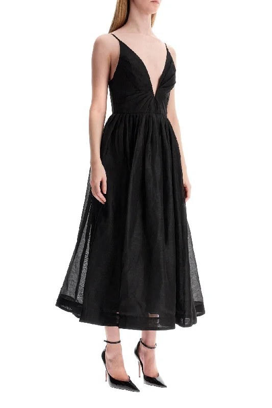 Zimmermann Illustrated V-Neck Dress With 9 Tunics Short Trendy