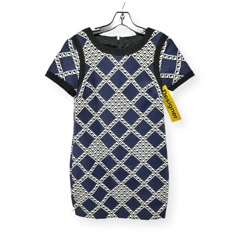 Diamond Geometric Print Sheath Mini Dress Designer By Trina Turk Size: 4 Trendy Off-Shoulder Dress Mini Diamond Geometric Print Sheath Mini Dress Designer By Trina Turk Size: 4 Trendy Off-Shoulder Dress Mini
