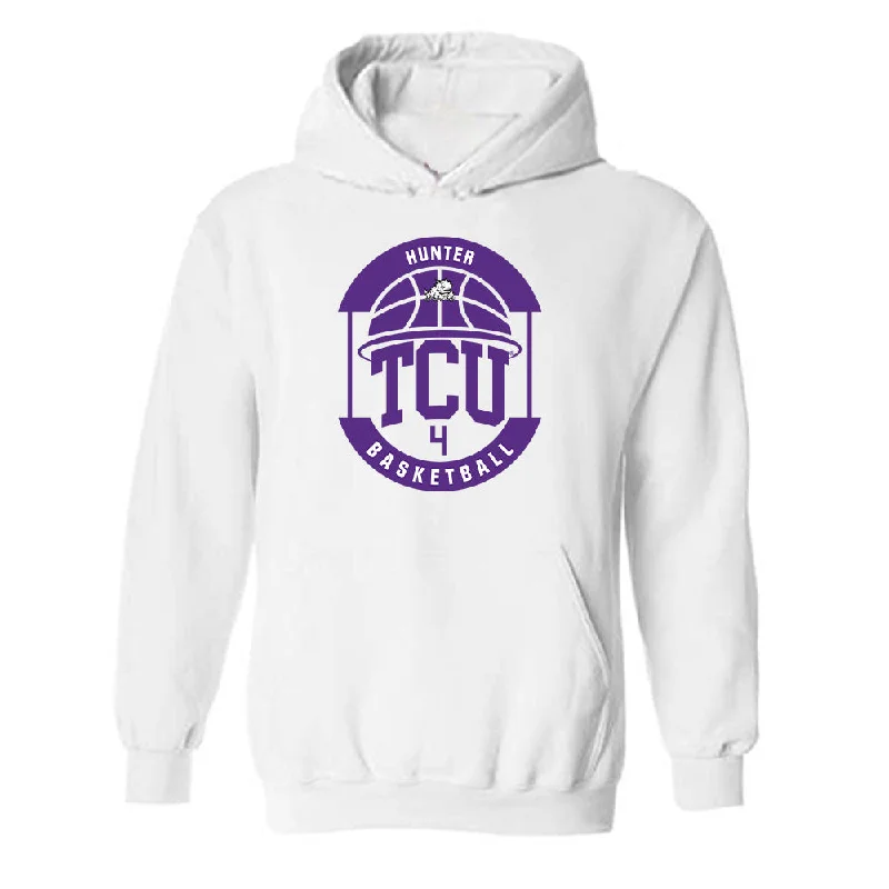 TCU - NCAA Women's Basketball : Donovyn Hunter - Classic Fashion Shersey Hooded Sweatshirt Hoodie with Drawstring Waist Adjustable Fitted