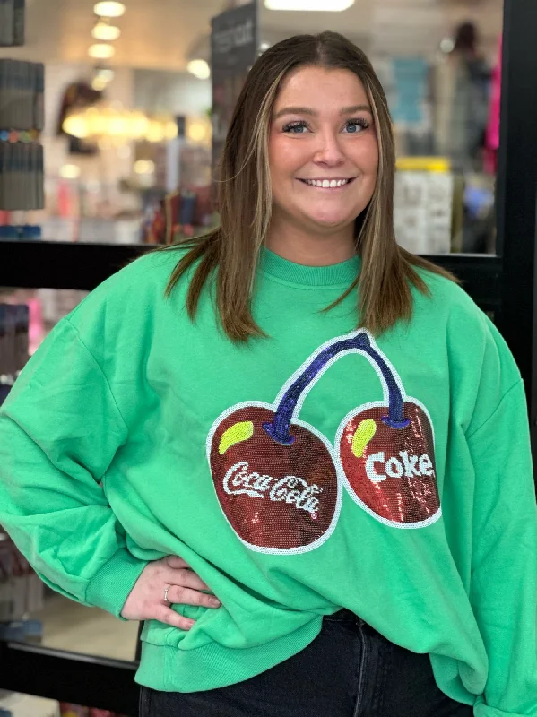 Green Cherry Coke Sweatshirt Hoodie with Reflective Safety Nightwear