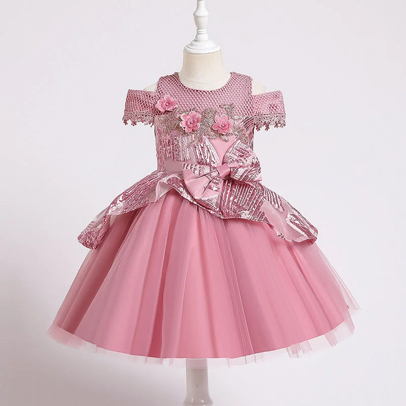 Toddler Ball Gowns Flower Girl Elegant Embroidery Irregular Princess Party Dress Tunics Seasonal trendy Toddler Ball Gowns Flower Girl Elegant Embroidery Irregular Princess Party Dress Tunics Seasonal trendy