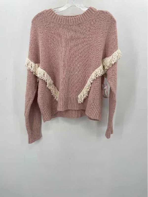 Pre-Owned Madewell Pink Size Small Sweater Zippered Buttoned Snapped