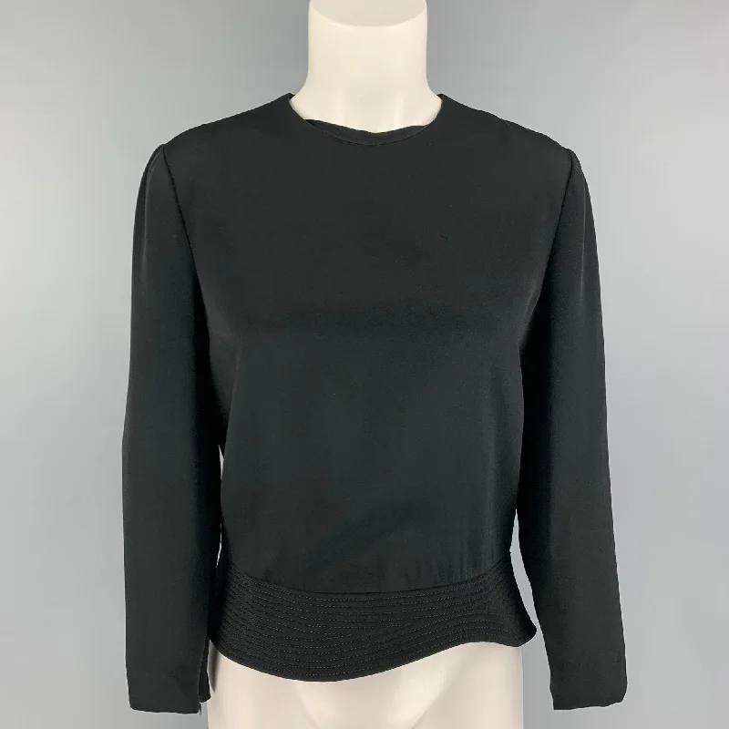 TOM FORD Size M Black Acetate Viscose Jacket Front Pockets Side Pockets Patch Pockets TOM FORD Size M Black Acetate Viscose Jacket Front Pockets Side Pockets Patch Pockets