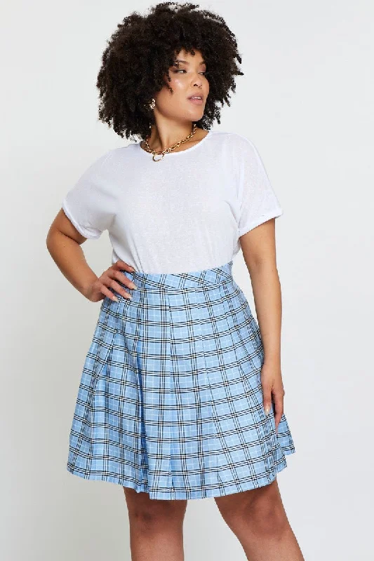 Check Mini Tennis Skirt Pleated athletic skirt fit