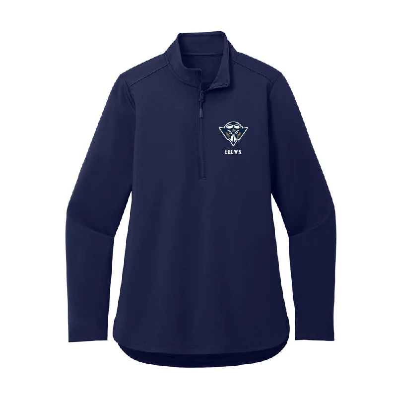 UT Martin - NCAA Women's Cross Country : Gabrielle Brown - Women's Premium Quarter Zip Jacket Notch Collar Peter Pan Collar Cowl Neck