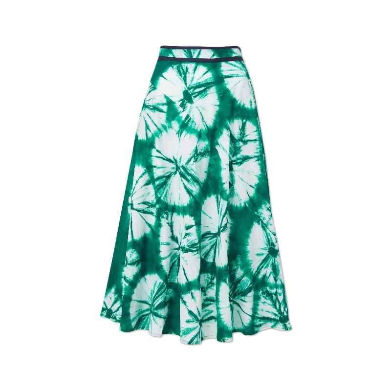 Cotton Circle Skirt linen skirt airy